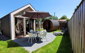 Tiny Zen House in Heinkenszand with private sauna, airco, outdoor swimming pool, WiFi&2 bedrooms